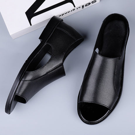 Men's Leather Breathable Casual Sandals