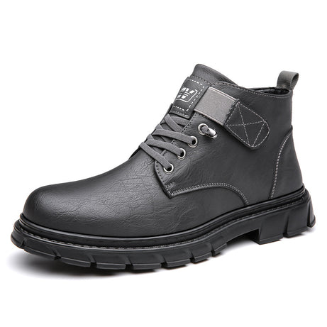 Men's British Style Leather Tolling Martin Boots