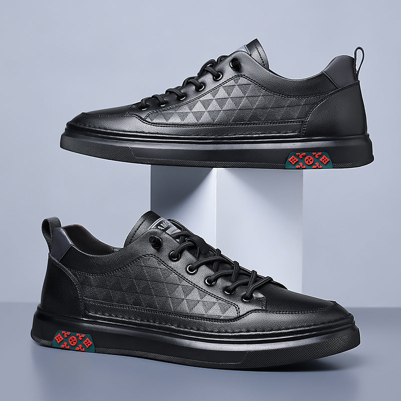 Men's Leather Trend Versatile Casual Shoes
