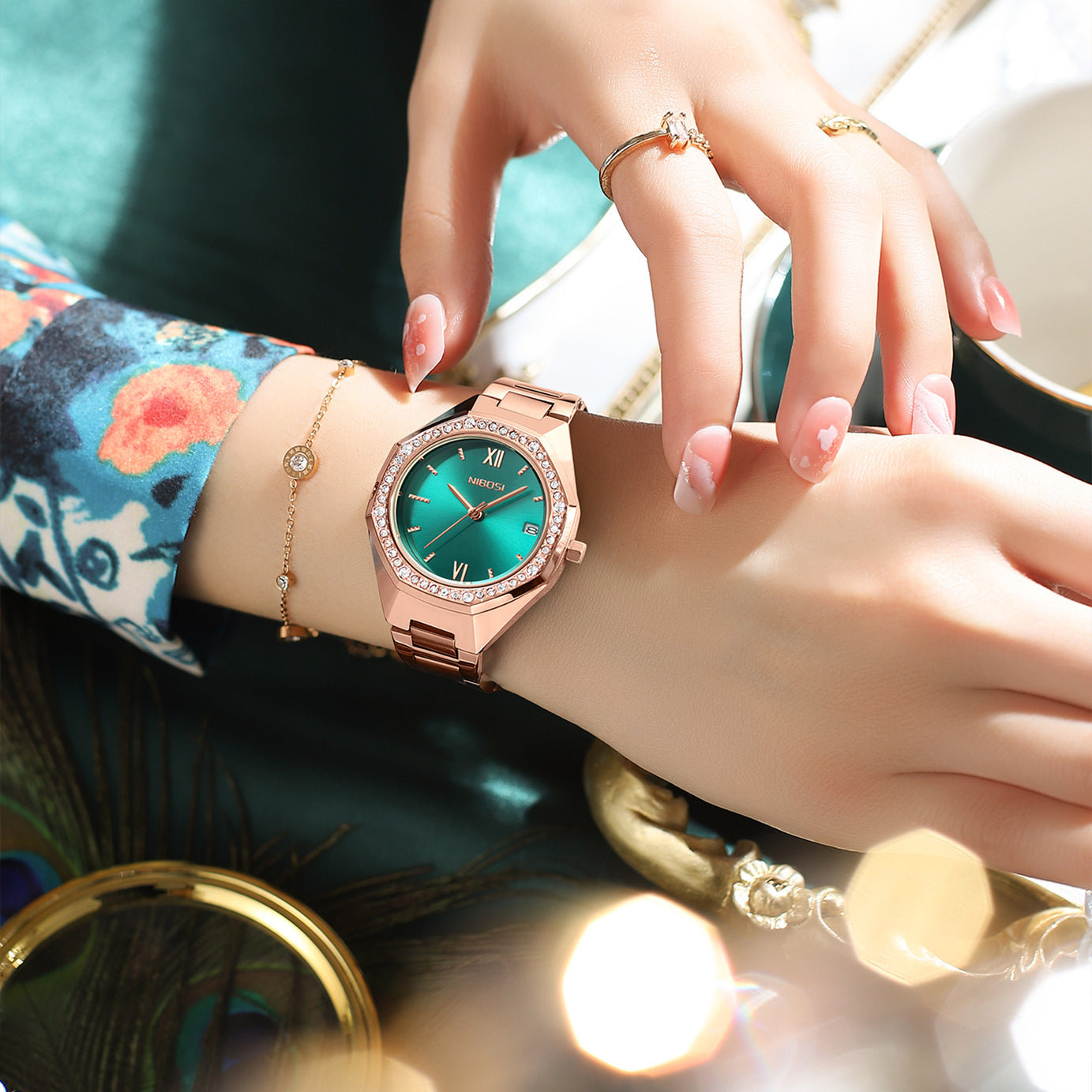 Women's Versatile Diamond Quartz Watch