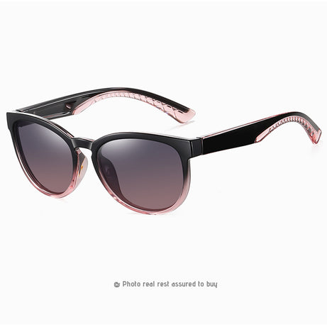 Men's Round Polarized Colorful Film Sunglasses