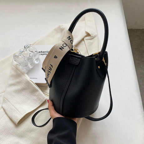 Women's Luxury Texture Portable Bucket Bag