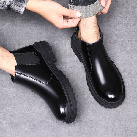 Men's British Style Leather Chelsea Boots