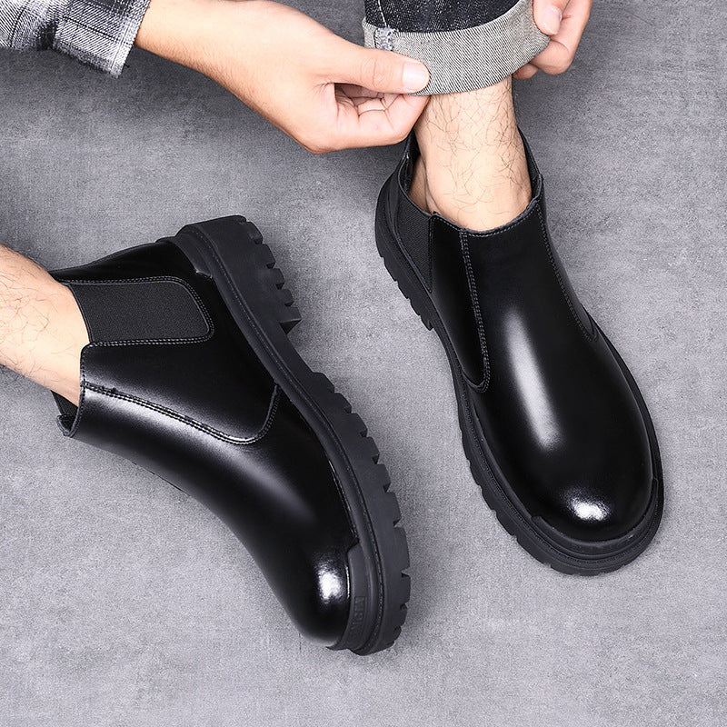 Men's British Style Leather Chelsea Boots