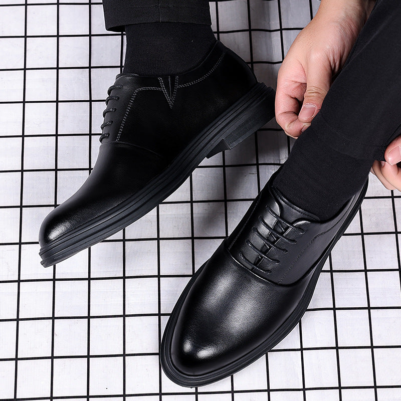 Men's Leather Trendy Business Formal Shoes