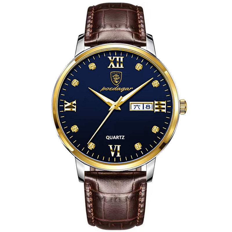 Men's Ultra-thin Fashion Calendar Quartz Watch