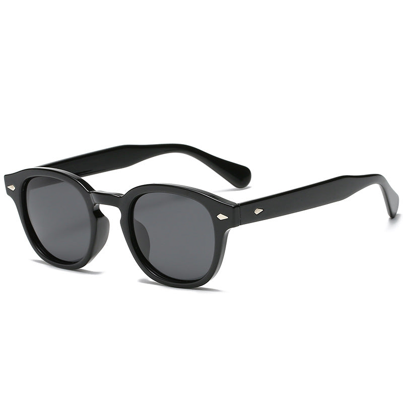 Women's Decorative glass Semi Round Sunglasses