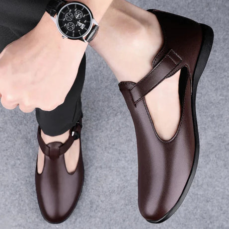 Men's Genuine Leather Casual Sandal Shoes