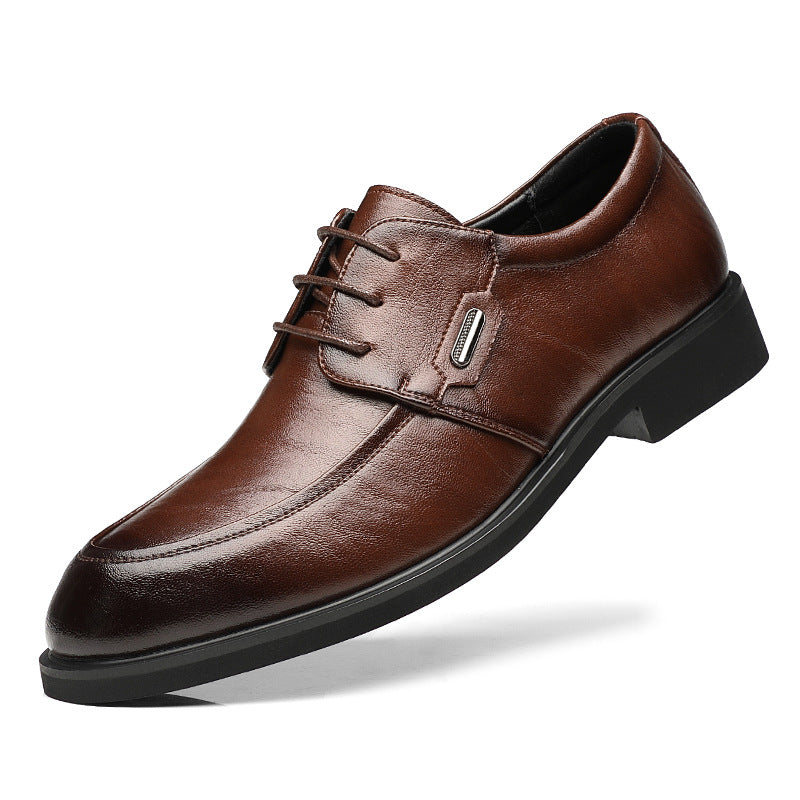 Men's Leather Derby British Style Casual Shoes