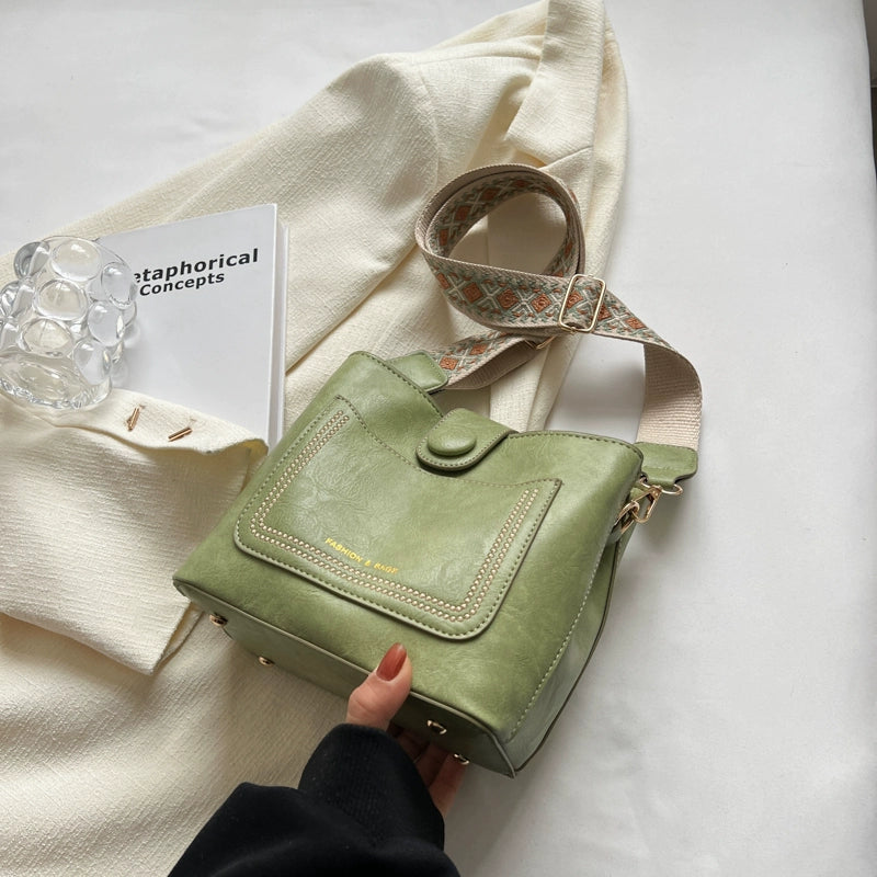 Women's Leather Casual Versatile Small Bag