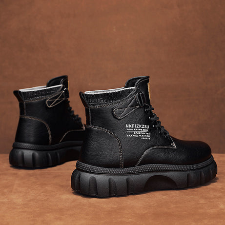 Men's Platform Trendy Casual Leather Boots