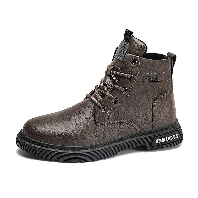Men's High-Top Martin Boots Leather Shoes