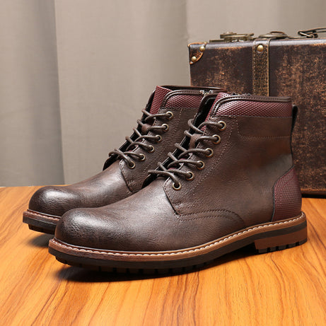 Men's Lace-Up British Style Martin Boots