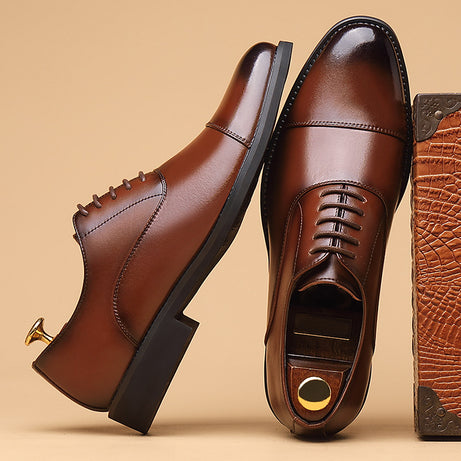 Men's Leather British Formal Casual Shoes