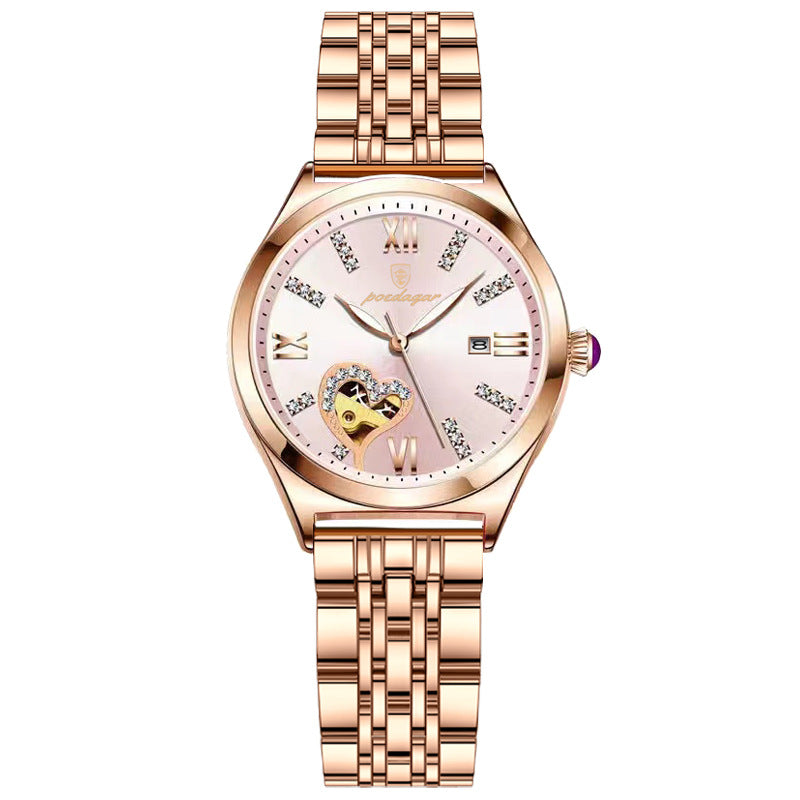 Women's Diamond-encrusted Watch