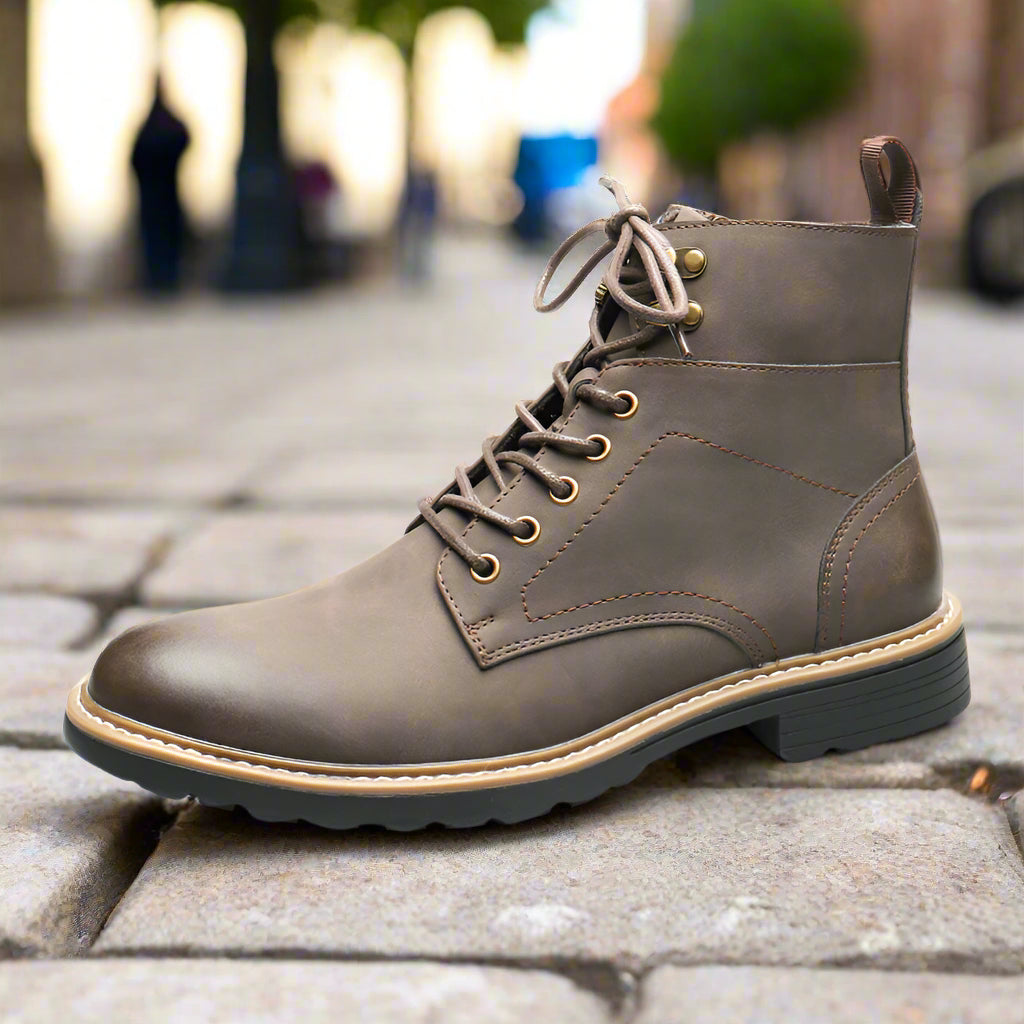 Men's Leather Retro British Style Martin Boots