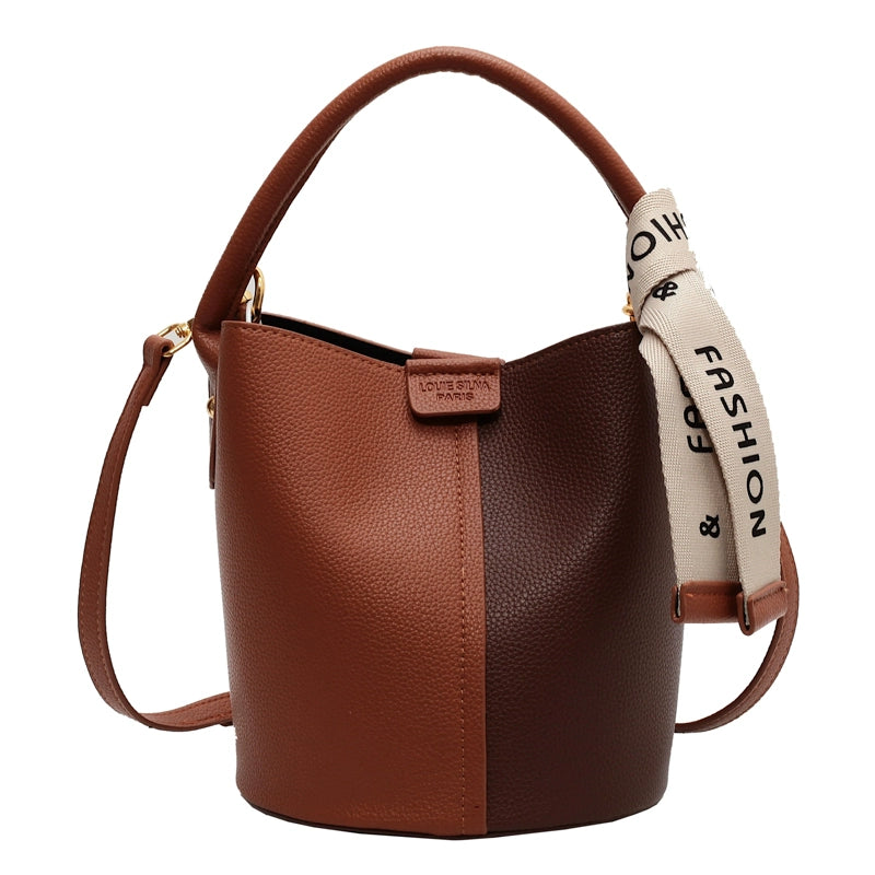 Women's Luxury Texture Portable Bucket Bag