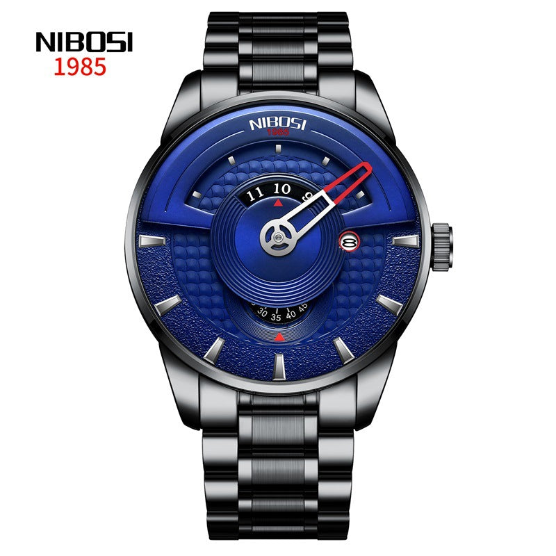 Men's Steel Belt Small Display Quartz Watch