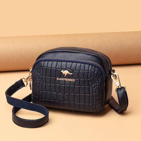 Women's Leather Crocodile Pattern Shoulder Bag