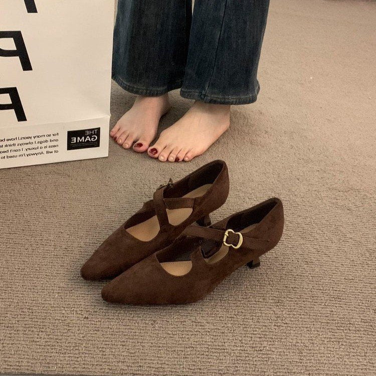 Women's Comfortable Pointed Design Work Shoes