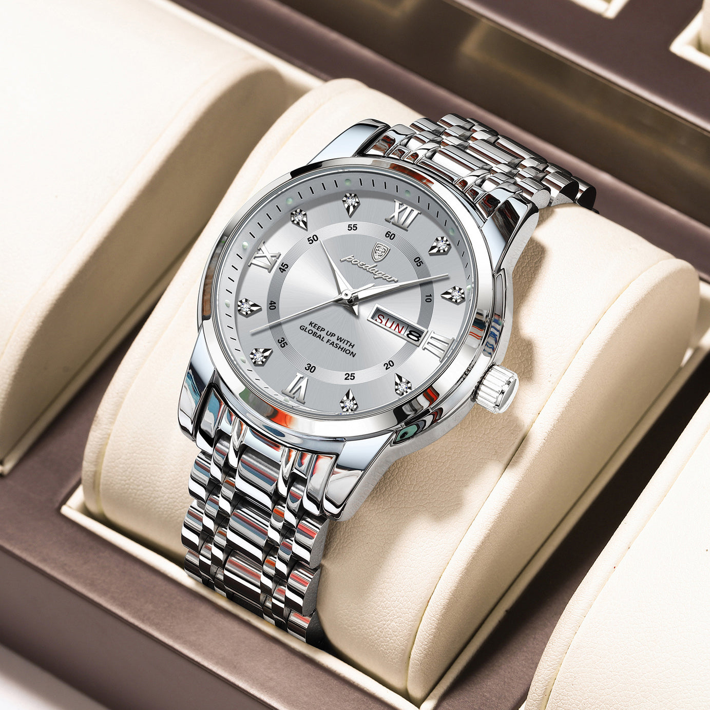 Men's Stainless Steel Explosion  Watch