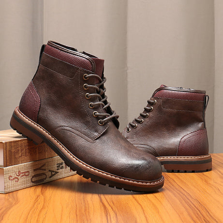 Men's Lace-Up British Style Martin Boots