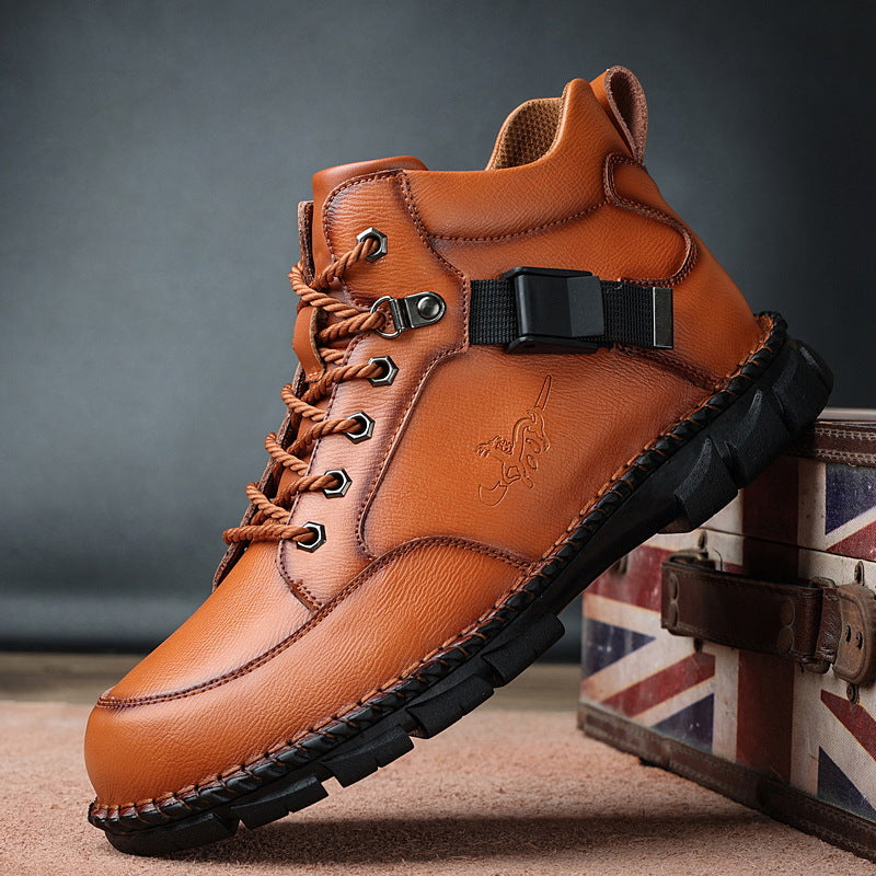 Men's Leather Trend Outdoor Martin Boots