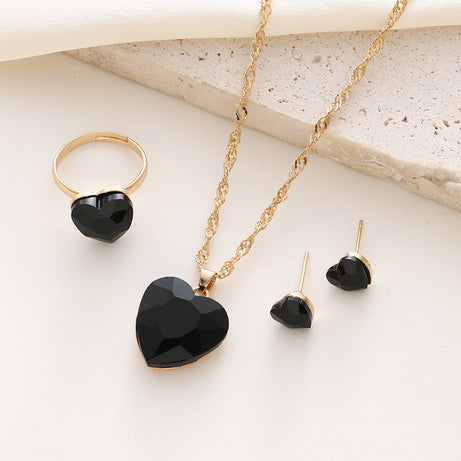 Women's Heart-Shaped Pendant Chain Jewelry