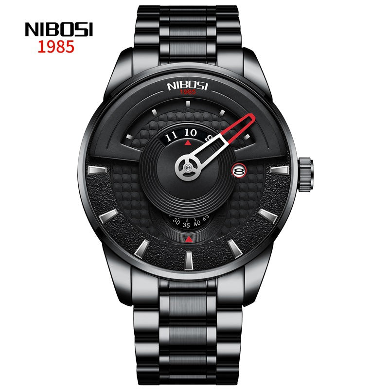 Men's Steel Belt Small Display Quartz Watch