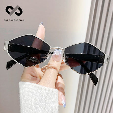 Men's Personalized Polygonal Hip Hop Retro Small Sunglasses