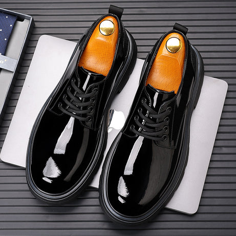 Men's Glossy Leather Casual Shoes