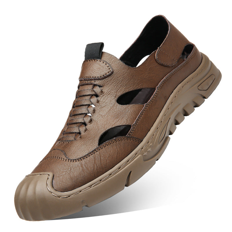 Men's Breathable Outside Wear Hollow Sandals