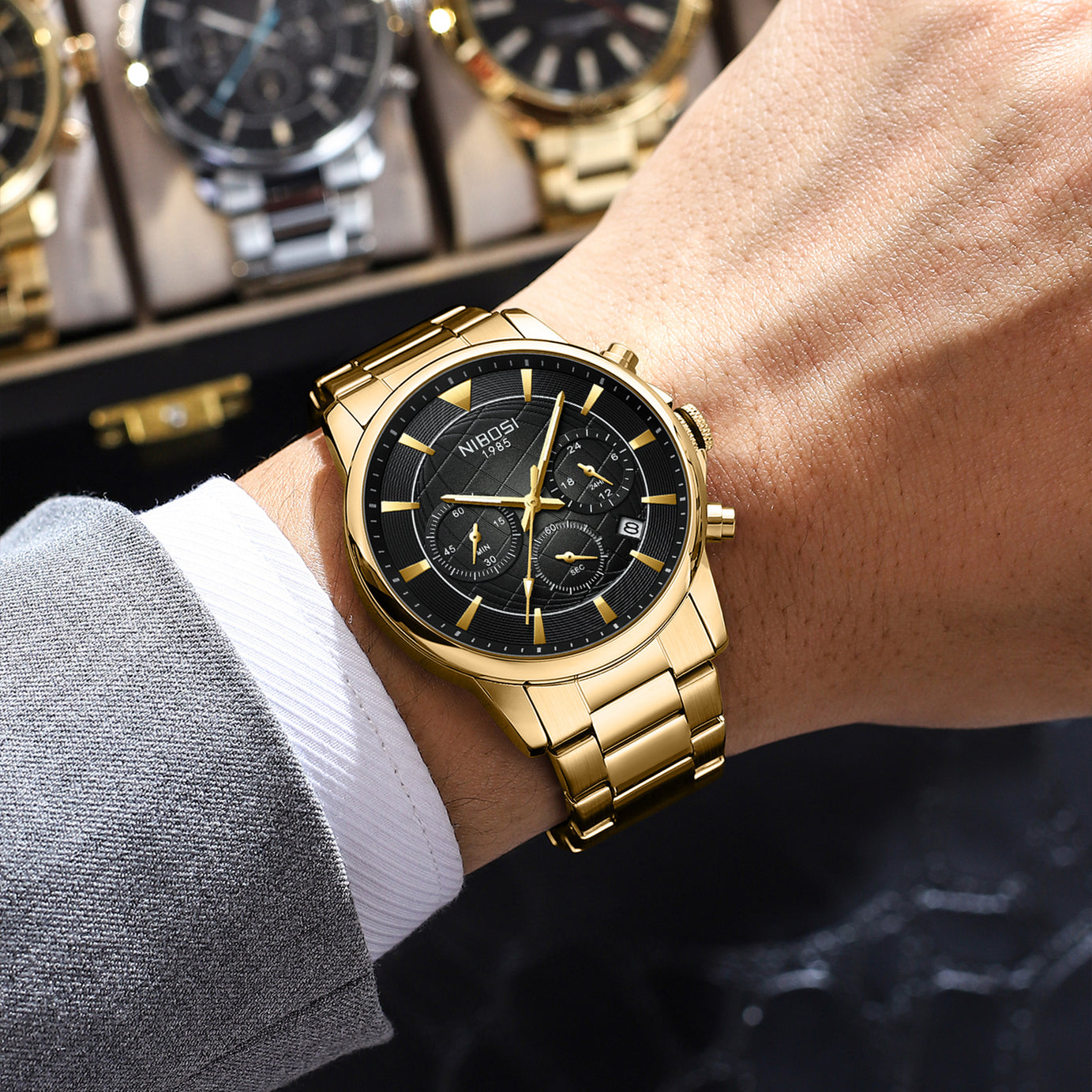 Men's Business Popular Brand  Quartz Watch