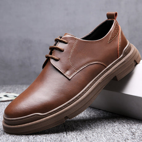 Men's Leather Low-Top Casual Shoes (In Stock)