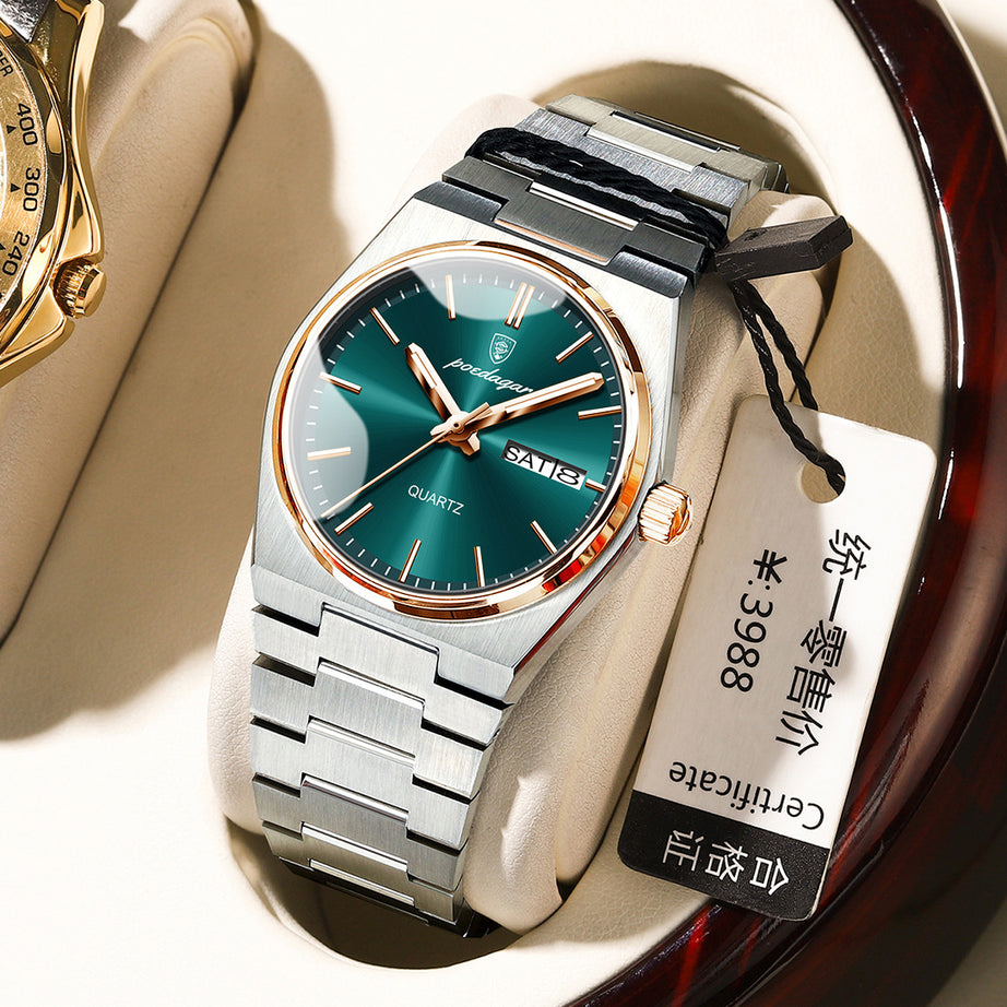 Women's  Double Calendar Quartz Watch