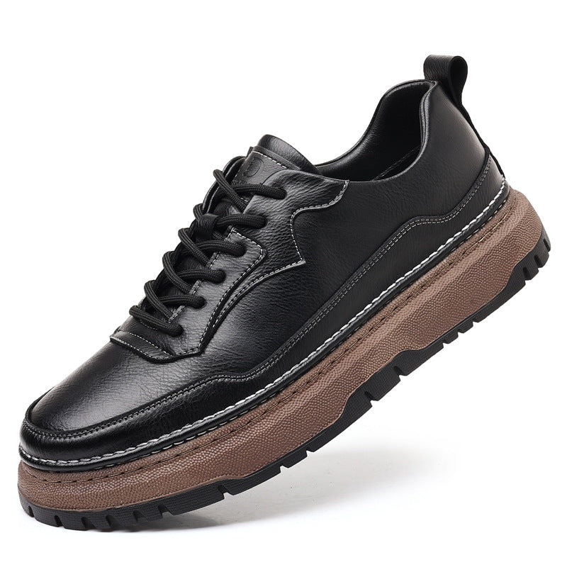 Men's Leather Versatile Trendy Casual Shoes