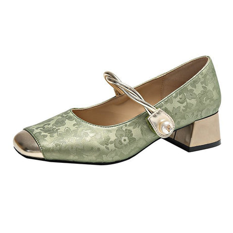 Women's Retro Mid Heel Soft Comfortable Shoes