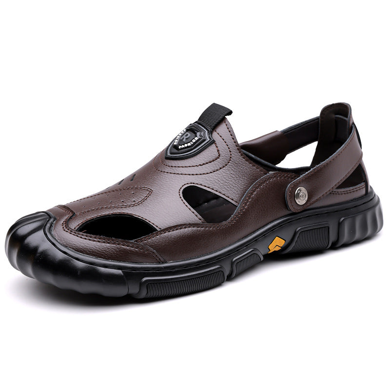 Men's Leather Breathable Casual Sandals