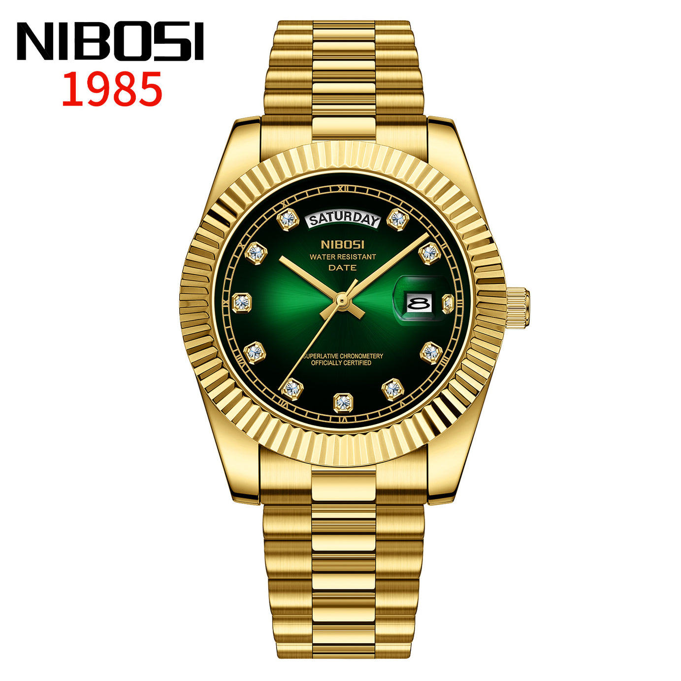 Men's Diamond-Encrusted Watch