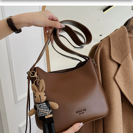 Women's Leather Trendy Versatile Shoulder Bag