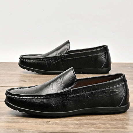Men's Leather Versatile Loafers Casual Shoes