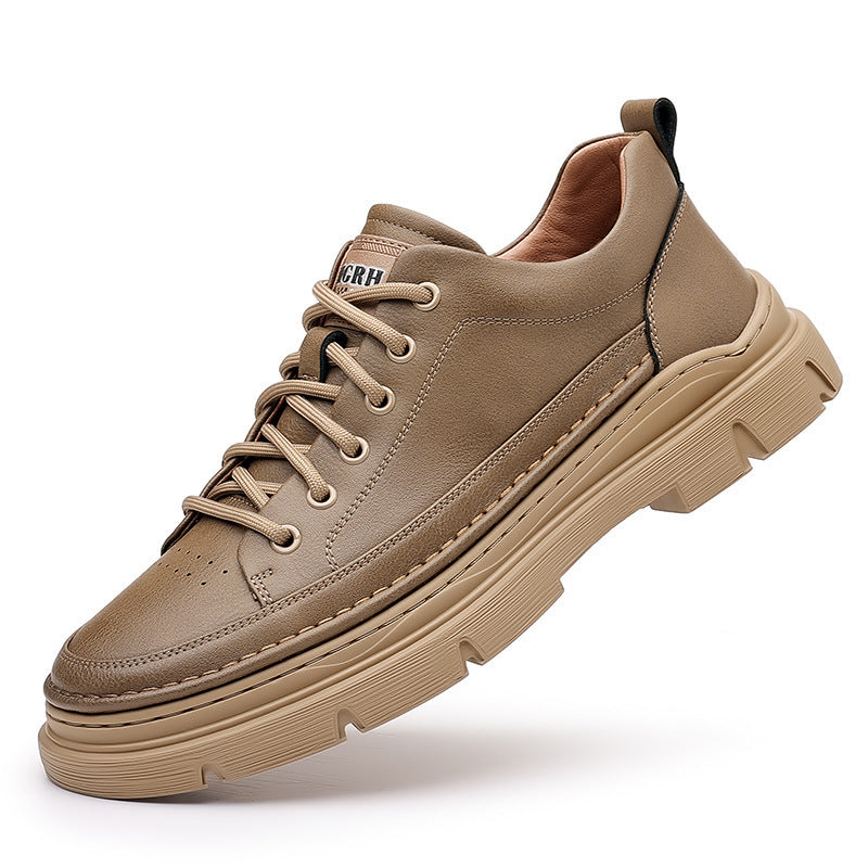 Men's Leather Versatile Trendy Casual Shoes