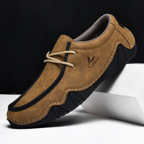 Men's Leather High-End Loafers Casual Shoes