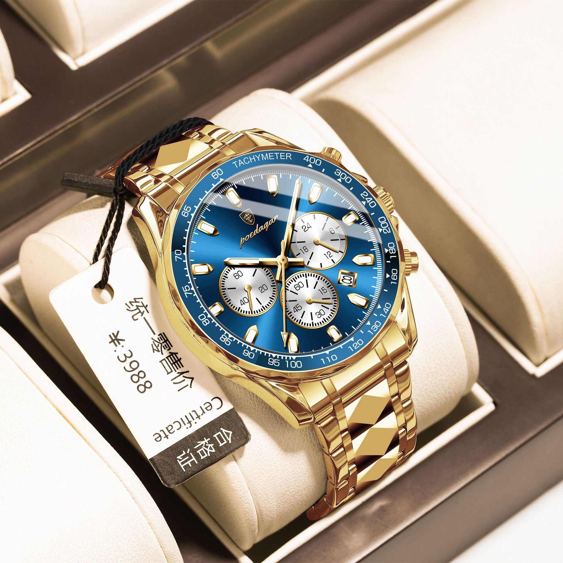 Men's  Multi-functional Quartz Watch