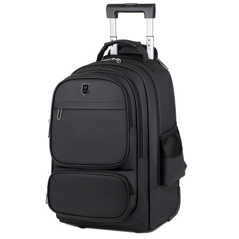 Men's Multi-Layer Travel Trolley Backpack