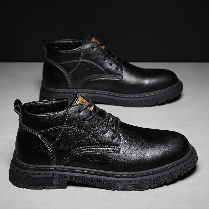 Men's Fashion British Style Leather Shoes