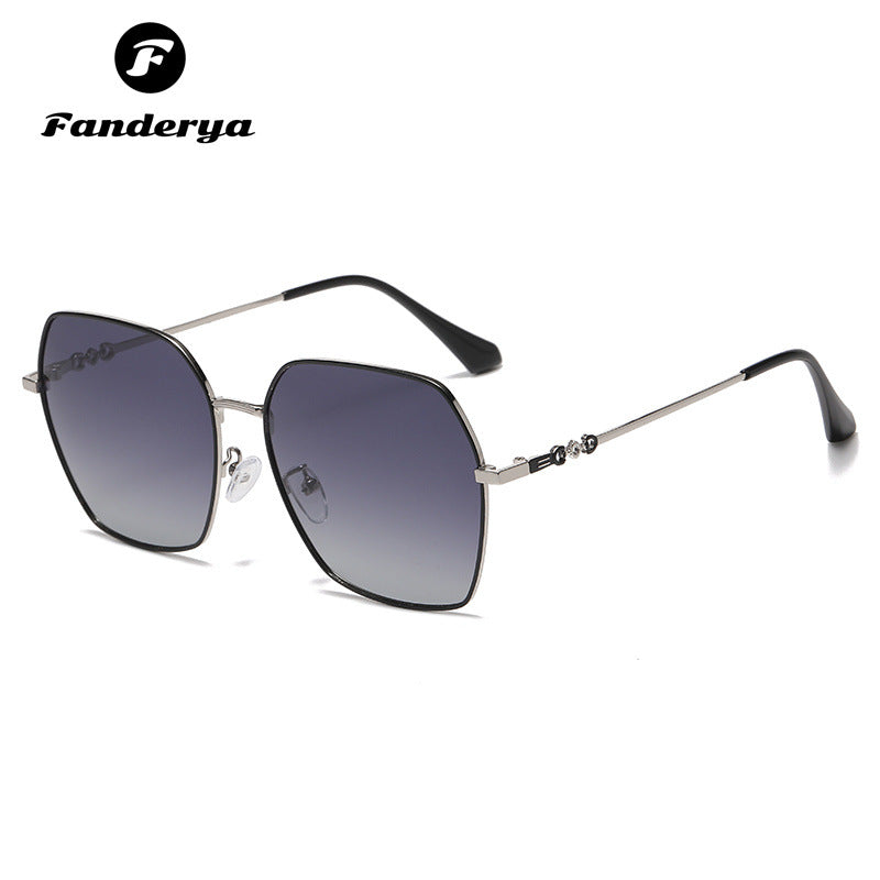 Women's Polarized Anti-ultraviolet Trend Round Face Sunglasses