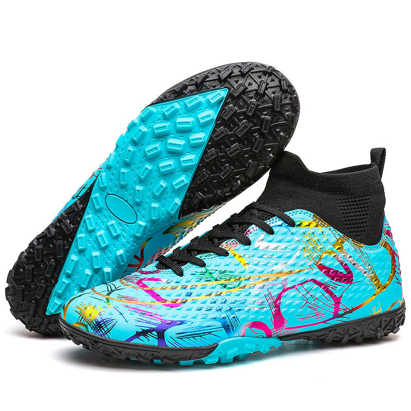 Men's High-Top Football Broken Nails Shoes