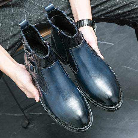 Men's British Style Martin Boots Leather Shoes