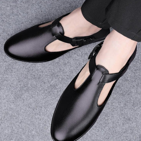 Men's Genuine Leather Casual Sandal Shoes
